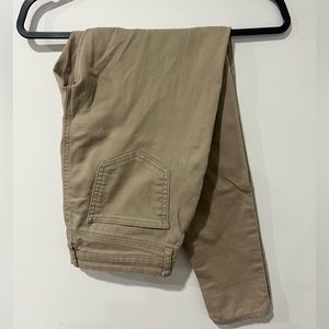 Khaki ankle pants